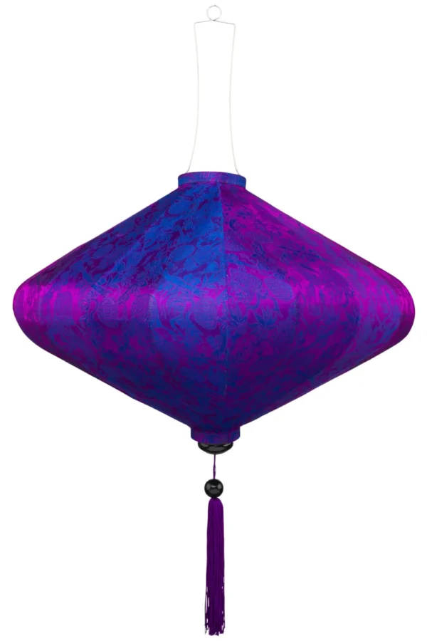 Purple silk lantern disc