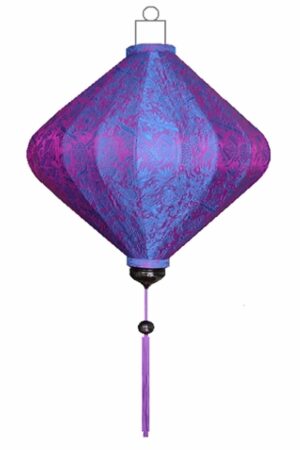 Purple silk lantern diamant
