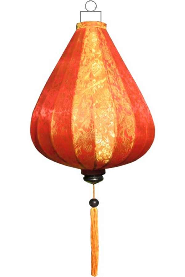 Orange silk lantern tear drop