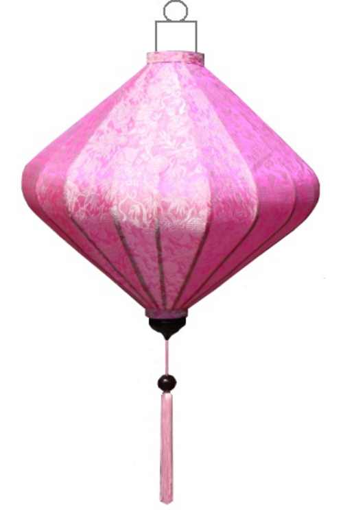 Pink silk lantern diamant