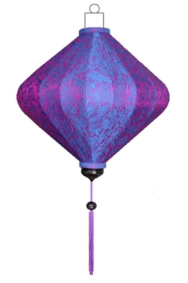 Purple silk lantern diamant
