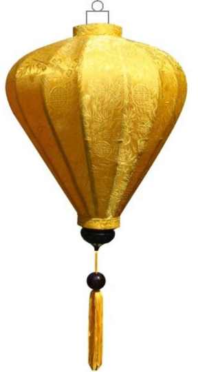 Yellow silk lantern balloon