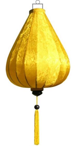 Yellow silk lantern tear drop