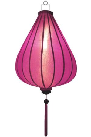 Pink silk lantern tear drop