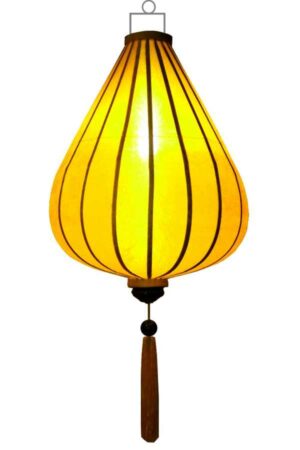 Yellow silk lantern tear drop
