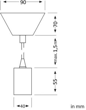 Lantern Pendant / P-E27-BLK